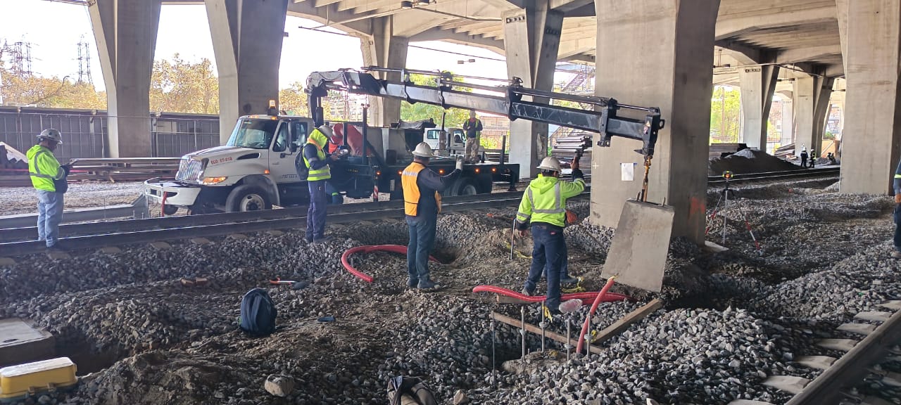 Infraestructura y via ferrea en operacion